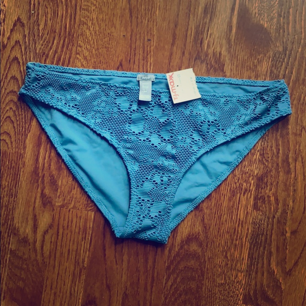 Aerie blue bikini bottoms